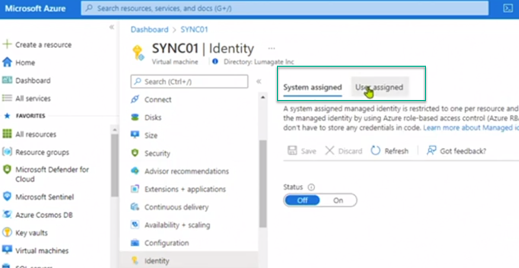 Managed Identity / System Assigned vs  User-assigned-identity